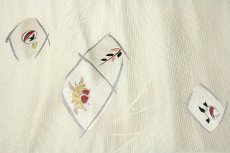 画像4: ■京都西陣織「丸福織物謹製」 白色系 オシャレ 正絹 九寸 名古屋帯■ (4)