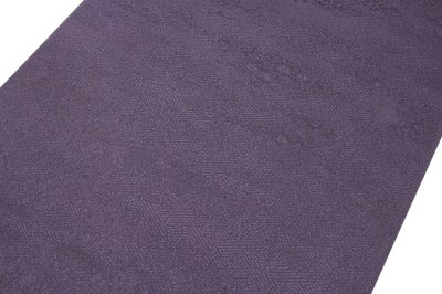 画像1: ■「日本の絹：丹後ちりめん生地使用」 深紫色系 地紋 堅牢染 正絹 色無地■