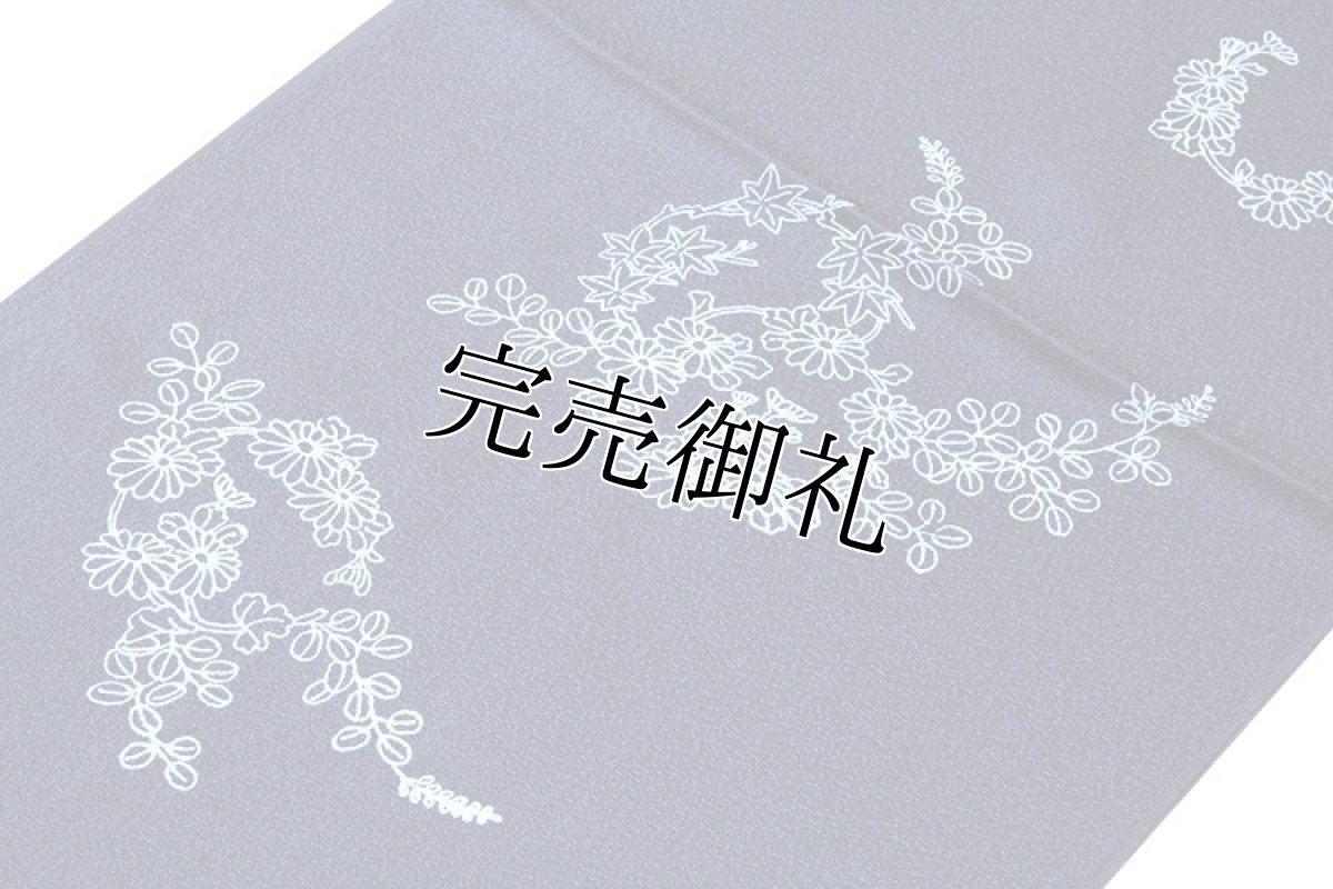 画像2: ■「正絹」 シックでオシャレな 袷 単衣向き 帯揚げ 夏 単衣向き 丸組 帯締め セット■ (2)