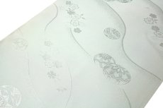 画像2: ■「振袖用」 マリに桜柄 流水 可愛らしい オシャレ 反物 正絹 長襦袢■ (2)