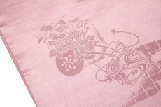 画像4: ■【訳あり】「蘇州刺繍」 細やかな地紋 花車 上品な 反物 正絹 長襦袢■ (4)