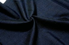 画像3: ■「米沢織」 深い濃紺色系 米沢つむぎ 男物 正絹 兵児帯■ (3)
