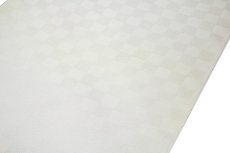 画像2: ■「白さ長持ち シルクロード加工」 夏物 白色 市松紋紗 日本の絹使用 反物 正絹 長襦袢■ (2)