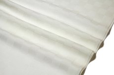 画像3: ■「白さ長持ち シルクロード加工」 夏物 白色 市松紋紗 日本の絹使用 反物 正絹 長襦袢■ (3)