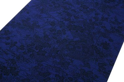 画像2: ■「藍染：あいぞめ」 キングサイズ 単衣にもおすすめ 高級ちりめん生地使用 反物 正絹 小紋■