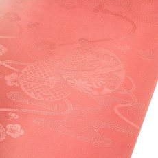 画像3: ■【訳あり】 振袖用 鈴柄 染め分けボカシ 正絹 反物 高級 長襦袢■ (3)