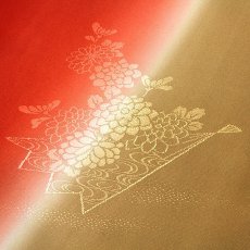 画像3: ■【訳あり】 振袖用 染め分けボカシ 正絹 反物 高級 長襦袢■ (3)