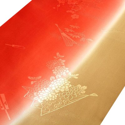 画像2: ■【訳あり】 振袖用 染め分けボカシ 正絹 反物 高級 長襦袢■
