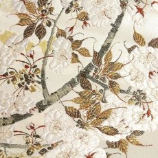 画像3: ■【訳あり】 「京都西陣織：浅山織物謹製」 真珠 本金箔 太鼓柄 桜 正絹 高級 袋帯■ (3)