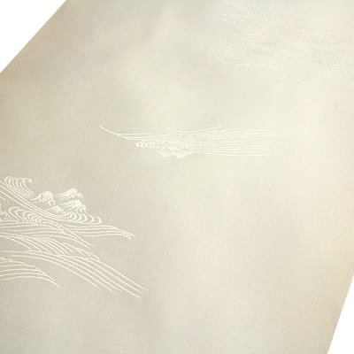 画像2: ■【訳あり】 礼装用 白色系 フォーマル 留袖 琳派花水木 反物 正絹 長襦袢■