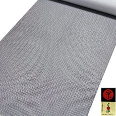 画像1: ■「京友禅」 武者小路一樹庵 高級ちりめん生地使用 夏物 正絹 絽 反物 小紋■ (1)