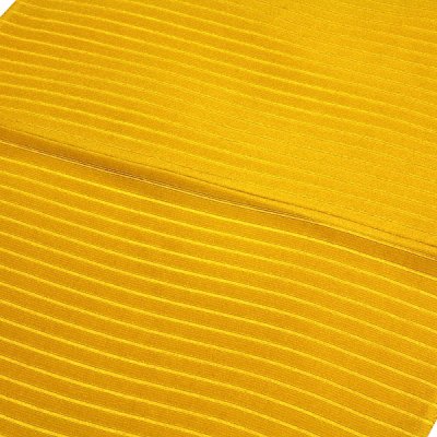画像1: ■「正絹-高級」 藤黄色 帯揚げ 撚り房 丸組 帯締め セット■