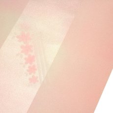 画像3: ■長襦袢 正絹 新品 訳あり 反物 染匠秀水 きらめき 花柄 ぼかし ピンクベージュ 未仕立て 着物■ (3)