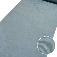 画像1: ■男物 紬 キングサイズ 正絹 細縞 男粋 男のお洒落 青グレー色 反物 高級 着物■ (1)