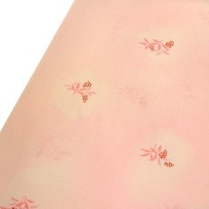 画像3: ■長襦袢 正絹 新品 訳あり 反物 南天 ぼかし ピンクベージュ 未仕立て 着物■ (3)