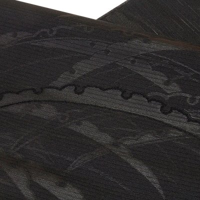 画像3: ■喪服帯 夏物 絽 京都西陣織 宮崎機業店謹製 黒共帯 黒色 九寸 正絹 名古屋帯■