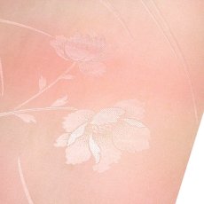 画像3: ■長襦袢 正絹 新品 訳あり 反物 花模様 ぼかし ピンクベージュ 未仕立て 着物■ (3)