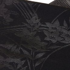 画像4: ■喪服帯 夏物 絽 京都西陣織 小迫芳彦謹製 全通 黒共帯 黒色 九寸 正絹 名古屋帯■ (4)