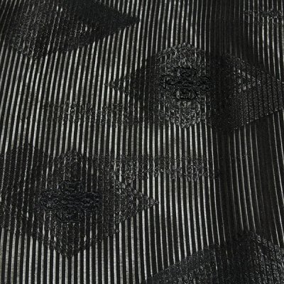 画像3: ■喪服帯 夏物 絽 小忌染 今上天皇陛下大嘗祭謹製 京都紋付謹製 黒共帯 黒色 九寸 正絹 名古屋帯■