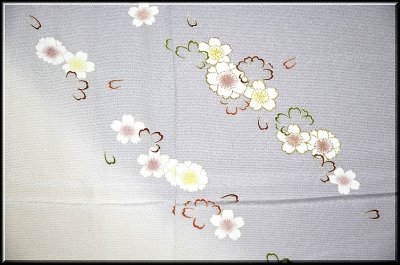 画像3: ■手縫い仕立て付き 細やか桜柄 ボカシ 丹後ちりめん 訪問着■