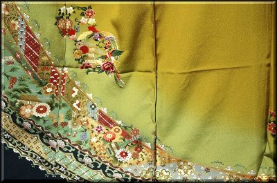 画像2: ■手縫いお仕立て付き! 刺繍入り 丹後ちりめん生地 振袖■