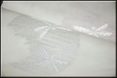 画像3: ■聖涼織成 植山茂八謹製 「秀」 夏物 絽 トンボ柄 袋帯■