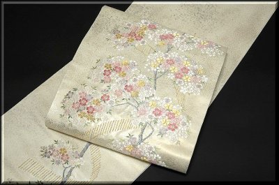 画像1: ■長嶋成織物 桜 日本の名品 西陣 袋帯■