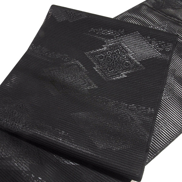 ■喪服帯 小忌染 今上天皇陛下大嘗祭謹製 京都紋付謹製 夏物 絽 九寸 正絹 名古屋帯 １点■を出品しました。