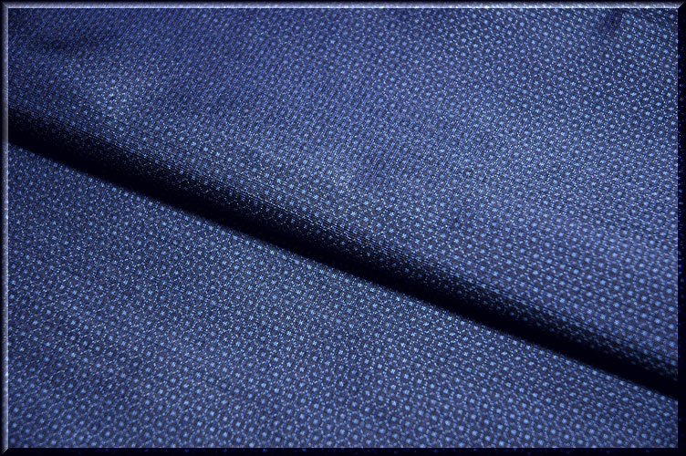 男物 大島紬 亀甲柄 光沢感のある濃紺色 着物羽織 疋物 アンサンブル