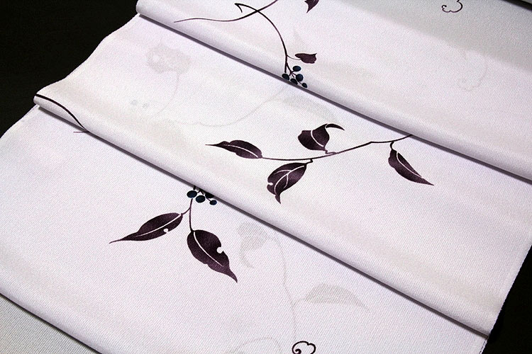 「夏物-単衣にも最適」 日本の絹 丹後ちりめん生地使用 正絹 小紋