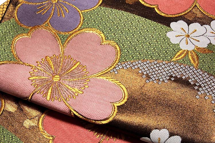 「京都西陣織-野村織物謹製」 夢うらら 振袖に最適 正絹 袋帯