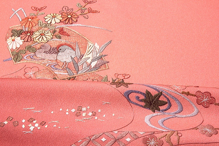 【超激得爆買い】№201　中国　蘇州　手縫い 本シルク　刺繍　少女と山羊. 1990年代製 その他