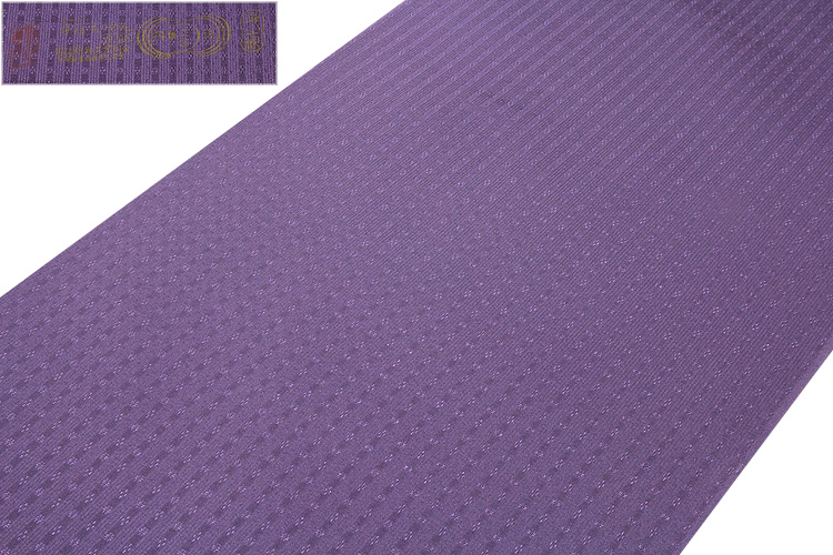 日本の絹：丹後ちりめん生地使用」 別誂え 深紫色系 地紋 正絹 色無地