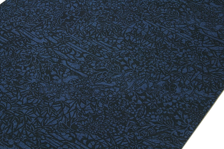 訳あり】「藍染：結城紬」 特選別織 深い紺鼠色 反物 正絹 紬