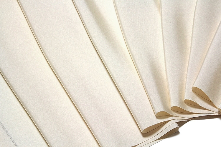 お好みの色に染める-白生地」 五泉 日本の絹使用 白色 羽二重 キング