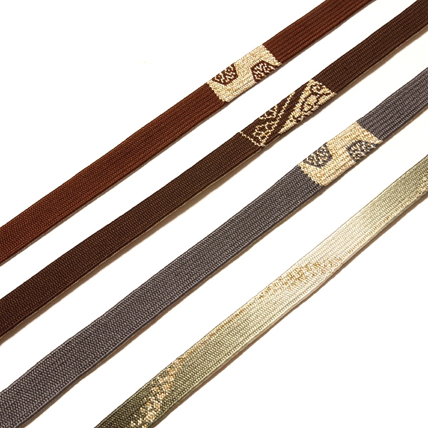 ココロード帯締め 平組 絹100% サンライト×ゴールド系 Mサイズ 金属糸使用 帯〆 正絹 フォーマル 和装小物 レディース 女性 雪輪 長さ162cm